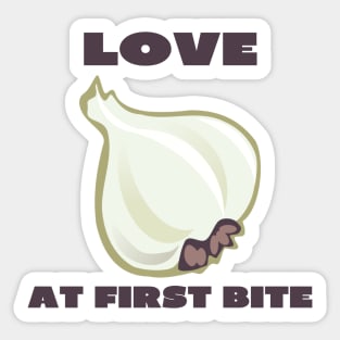 Love at first bite Sticker